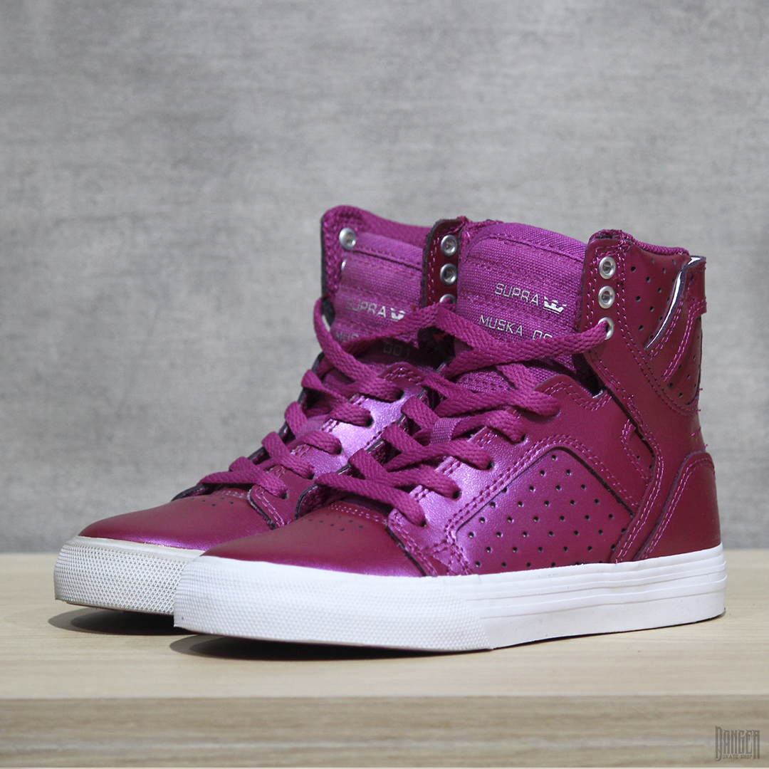 Tenis Supra Footwear Skytop Berry Pink White - Main Image