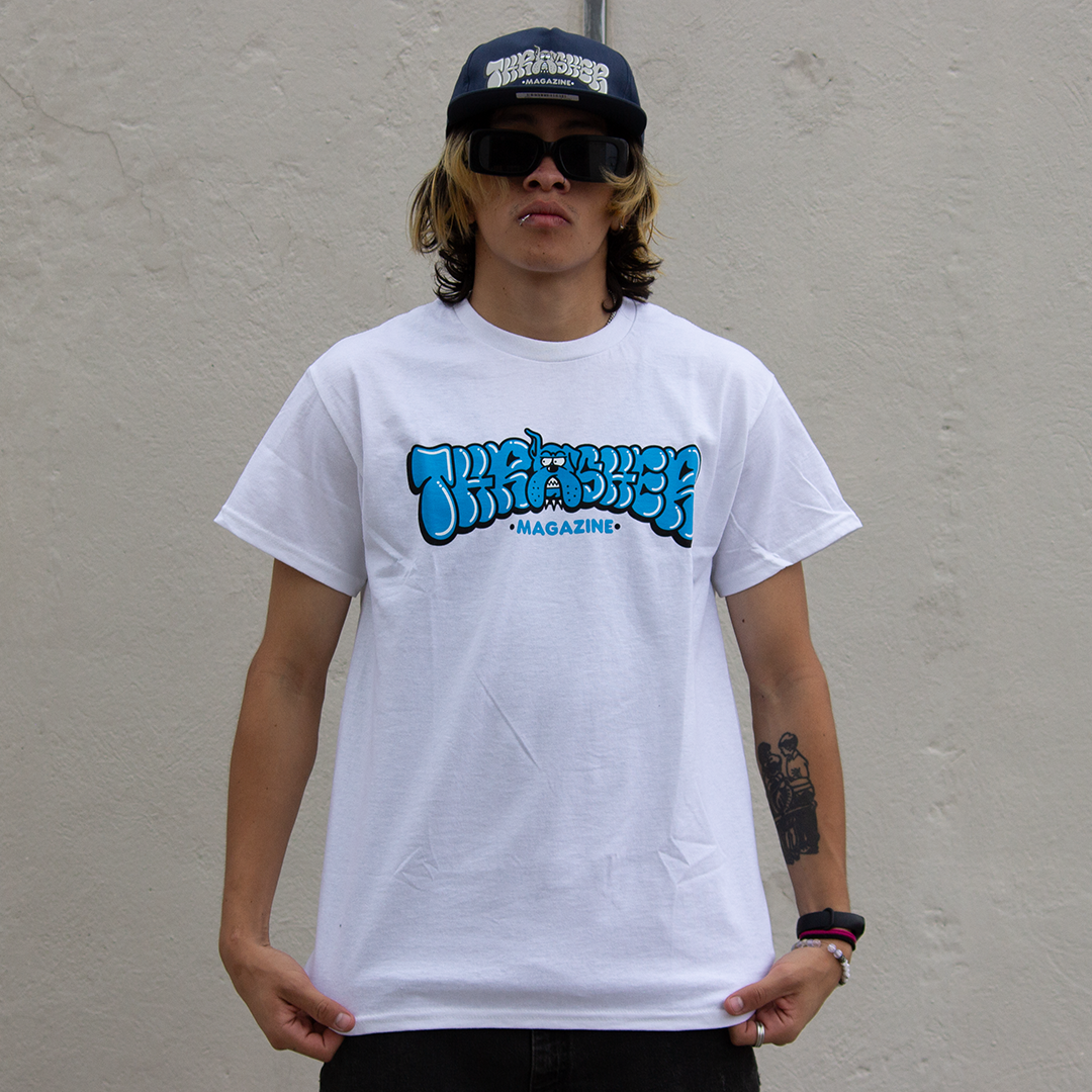 Camiseta Playera Thrasher Blanca Thrasher Magazine Playera