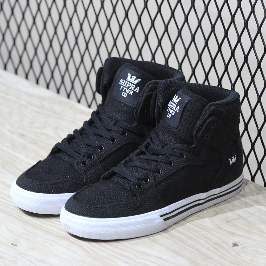 Tenis Supra Footwear Kids Vaider Black Black White
