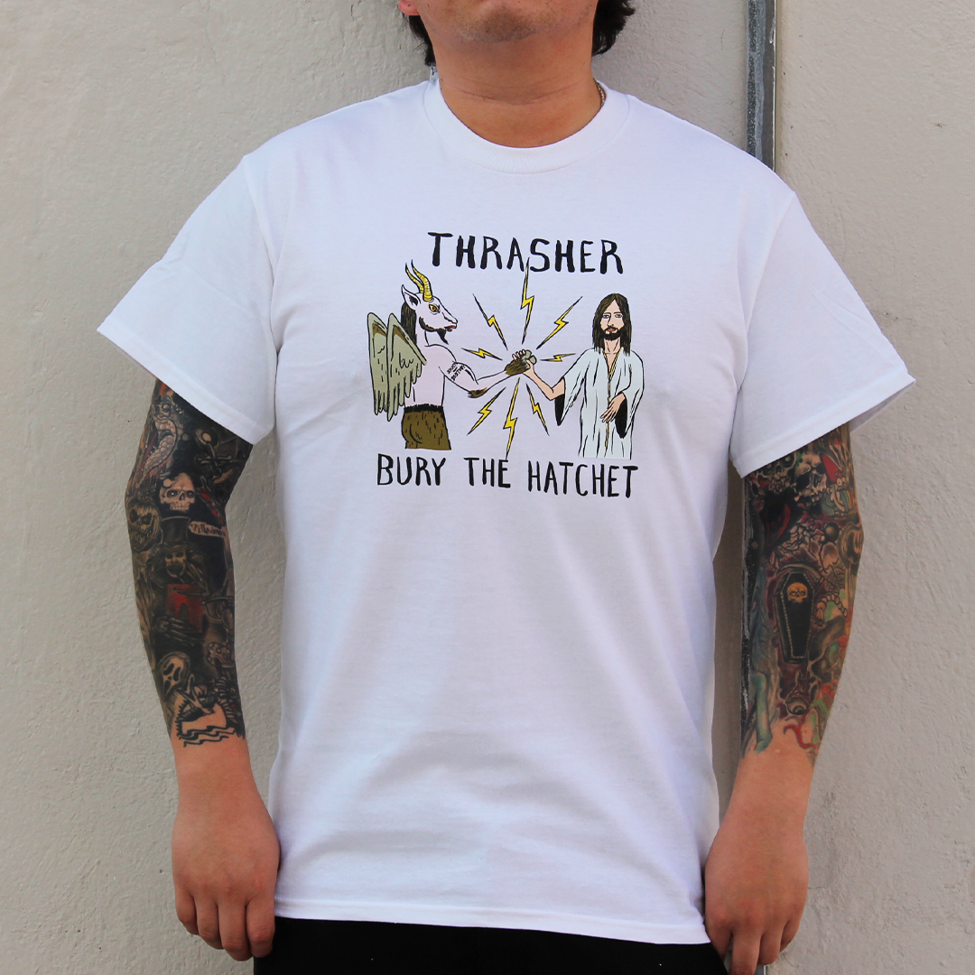 Playera Thrasher X Toy Machine White