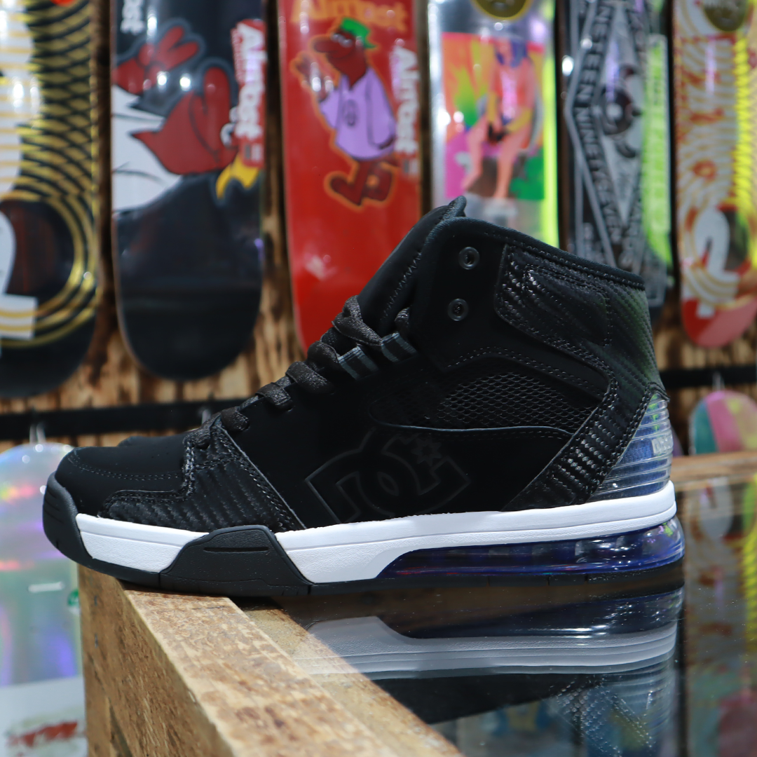 Tenis DC Versatile Hi Black Black Blue