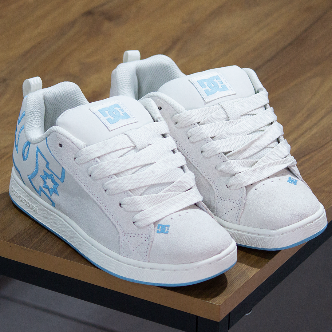 Tenis DC Court Graffik SD Off White Blue