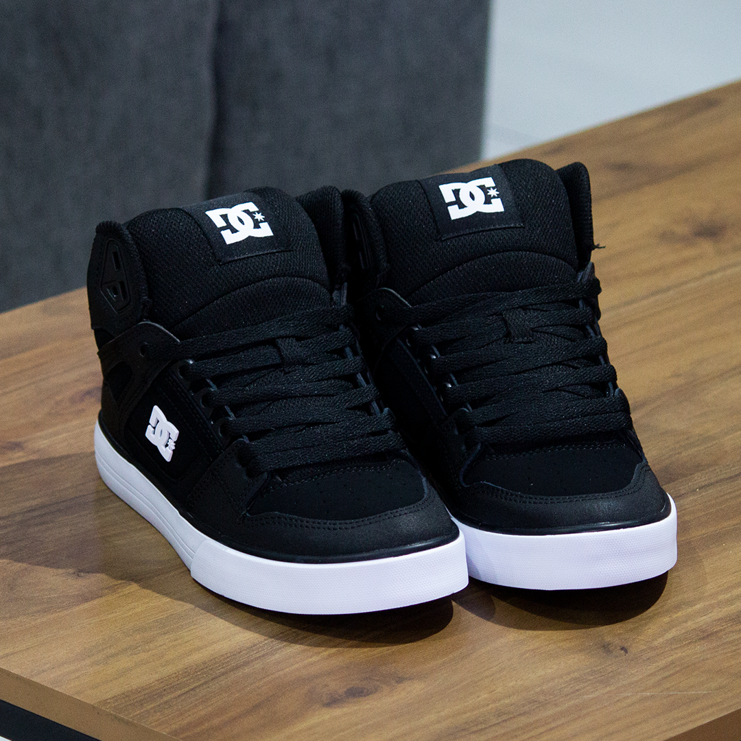 Tenis DC Pure High Top WC Black Black White