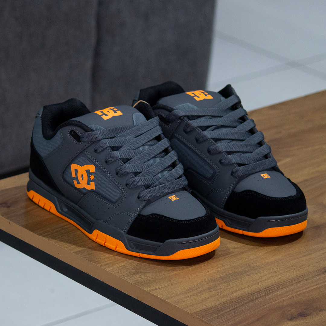 Tenis DC Coiler Grey Black Orange