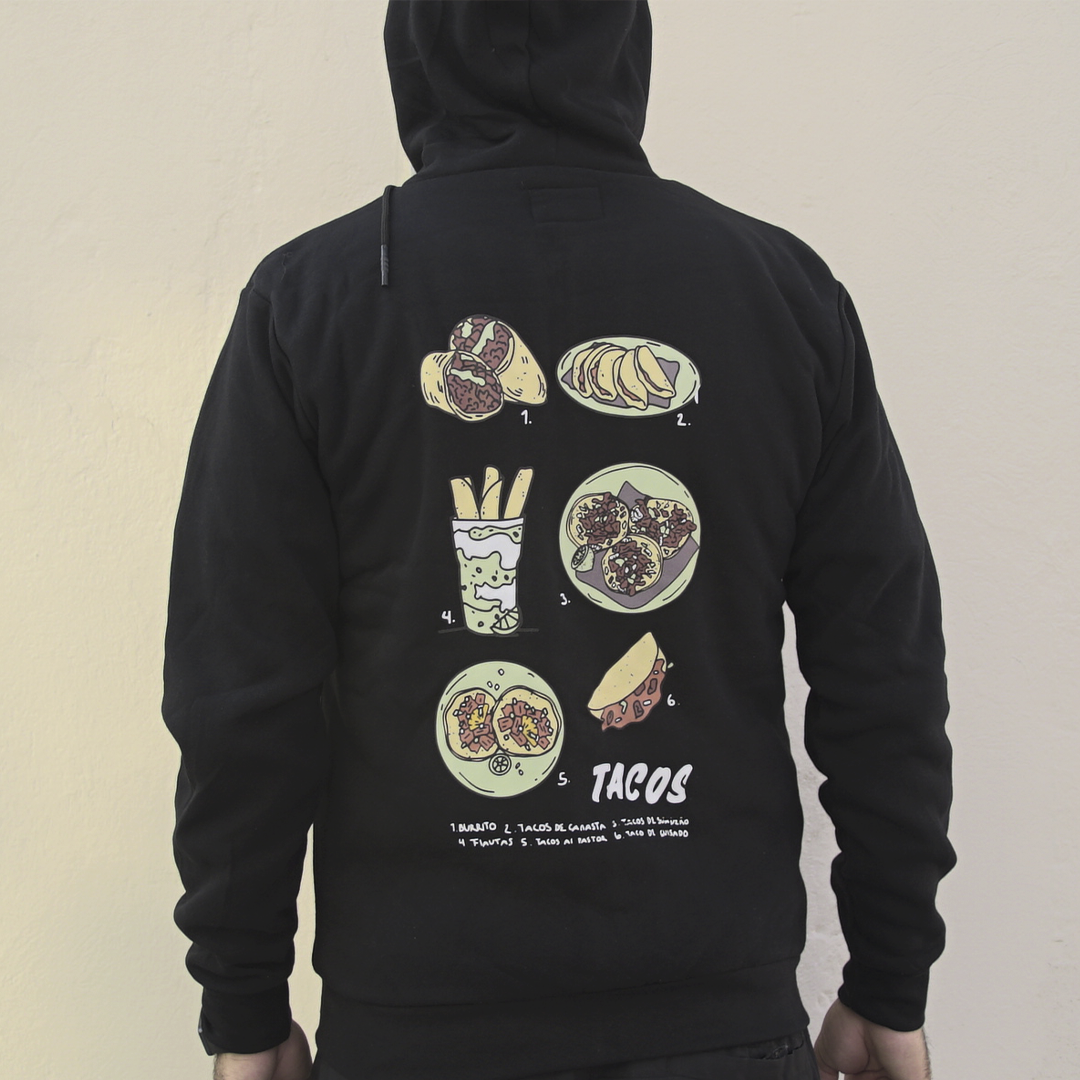Sudadera Antifashion Tacos Black