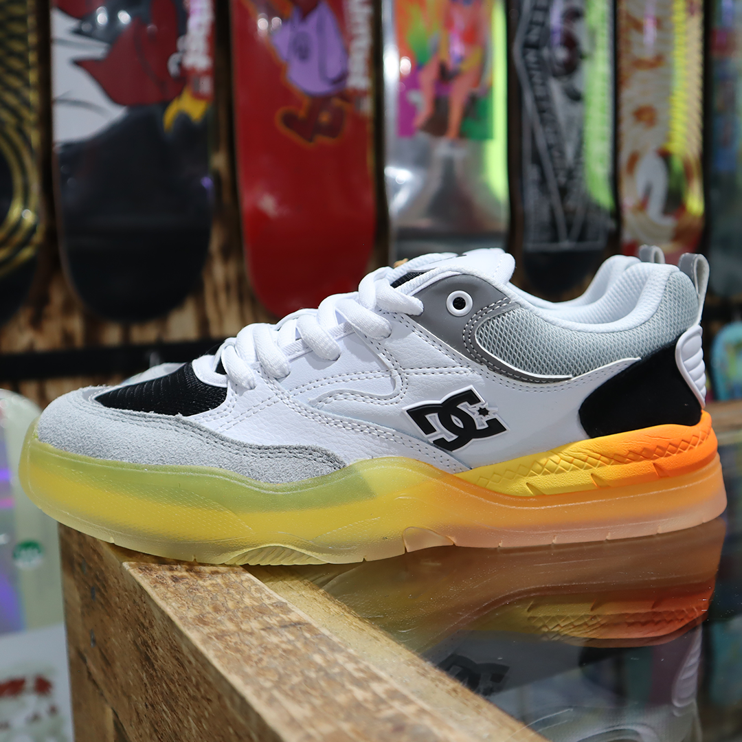 Tenis DC Ascend LE White Black Org White Black Orange