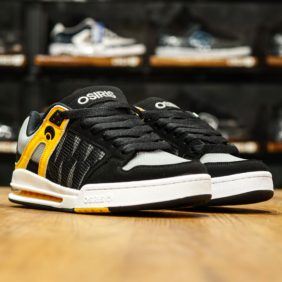 Tenis Osiris Pixel Black Charcoal Yellow