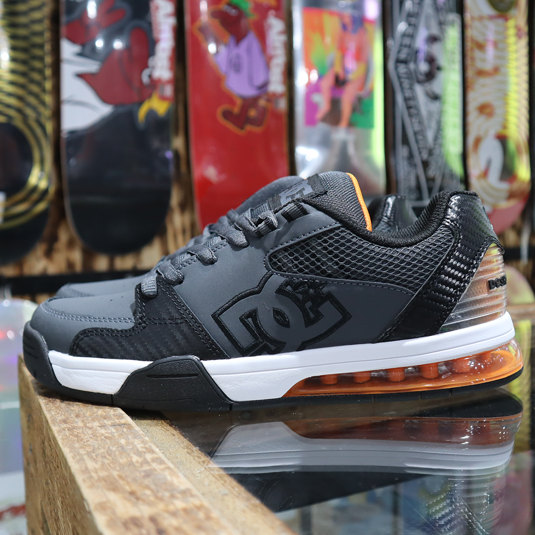 Tenis DC Versatile Grey Black Orange