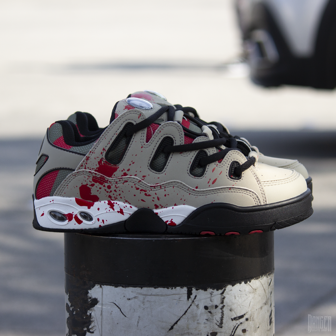Tenis Osiris D3 OG Taupe Olive Drips (Freddy Krueger)
