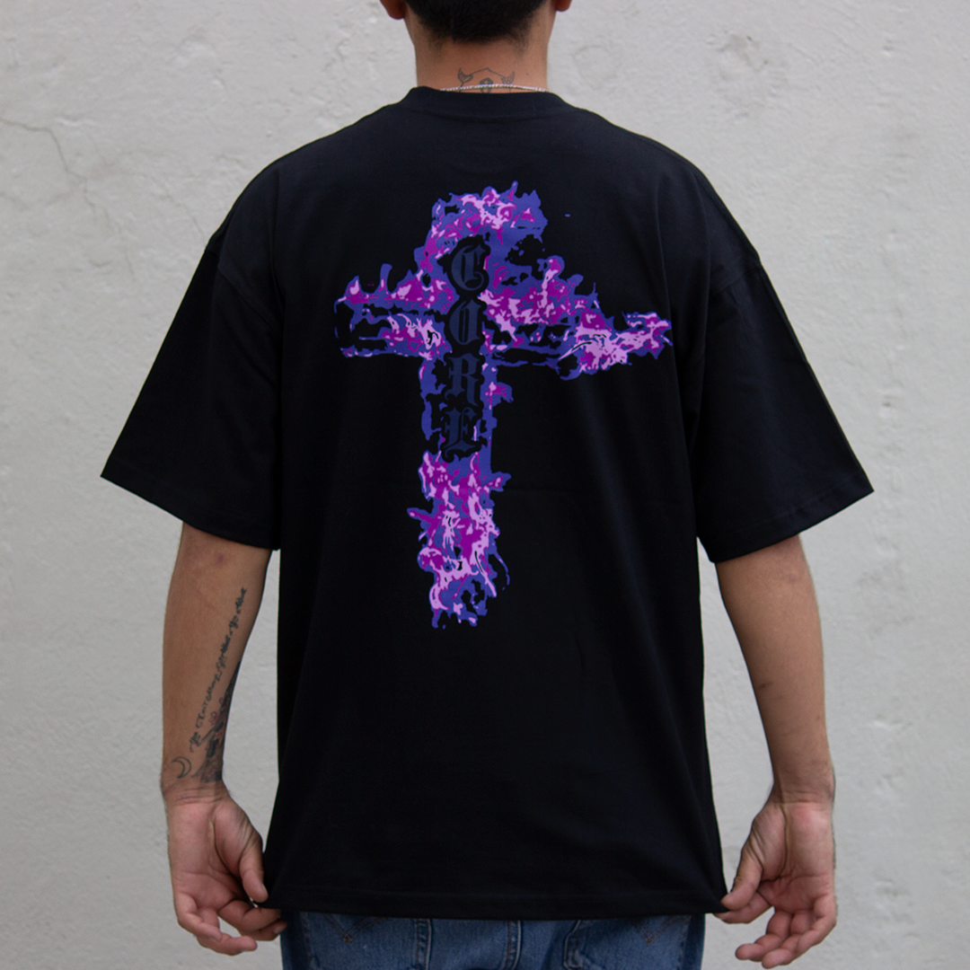 Playera Core Hardcore Burnint Black