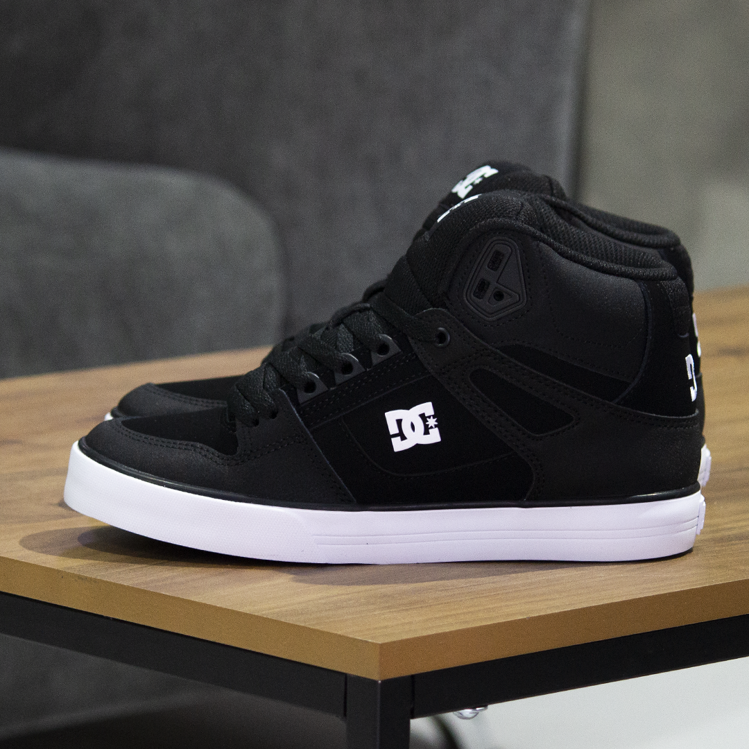 Tenis DC Pure High Top WC Black Black White