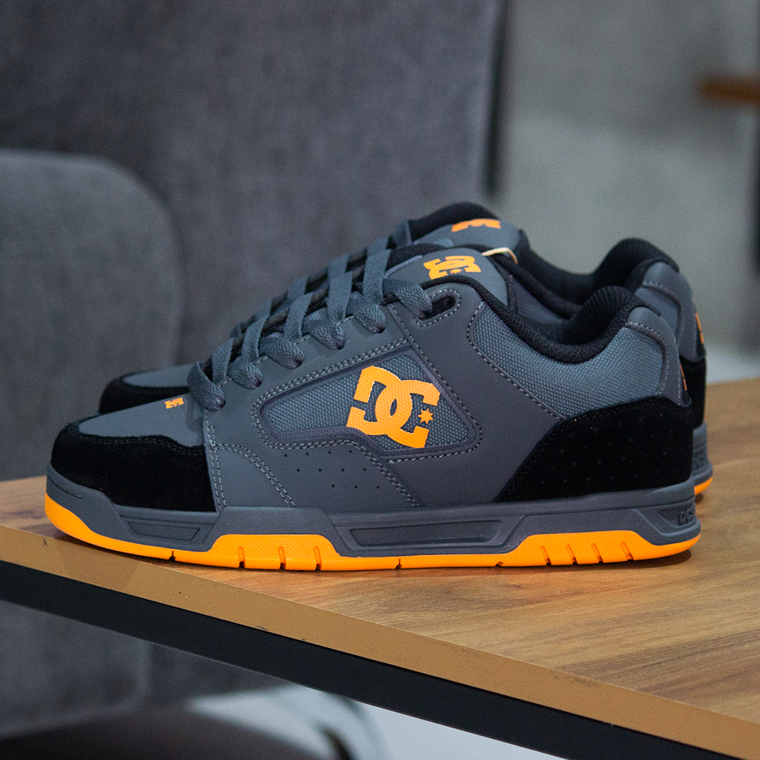 Tenis DC Coiler Grey Black Orange