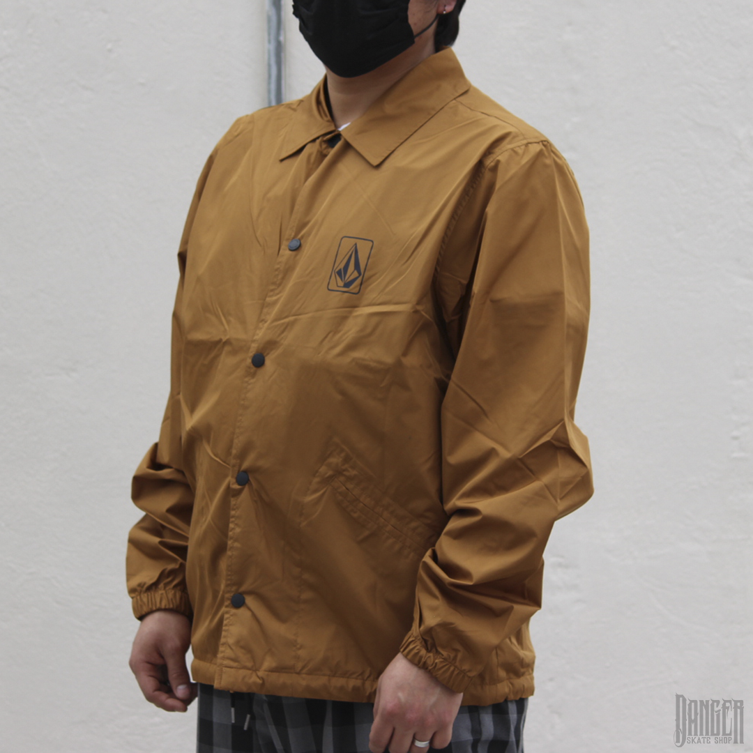 Chamarra Rompevientos Volcom Skates Vital Coaches Brown