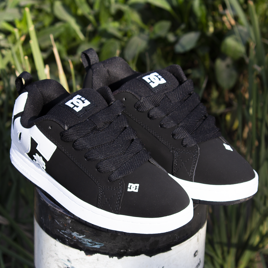 Tenis DC Court Graffik Black White