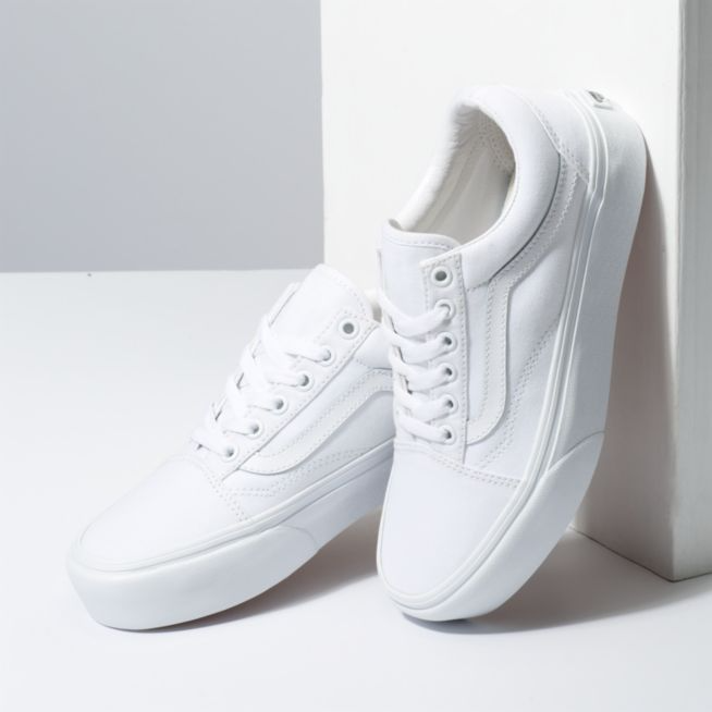 Tenis Vans Old Skool Plataforma White