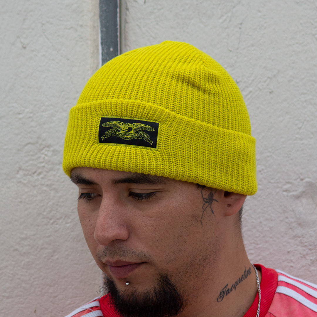 Beanie Antihero Stock Eagle Label Yellow