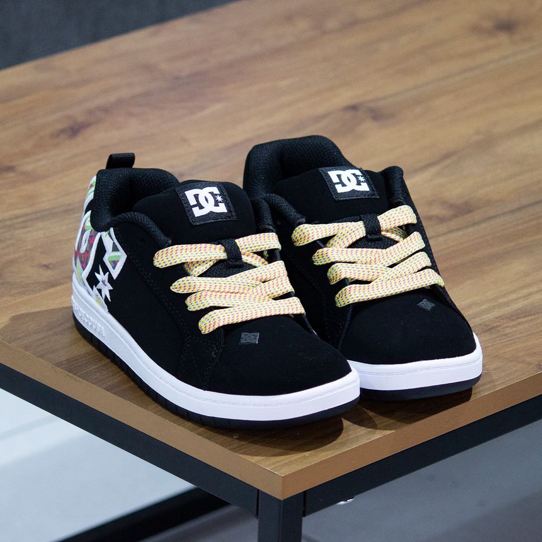 Tenis DC Court Graffik Black Multi Kids