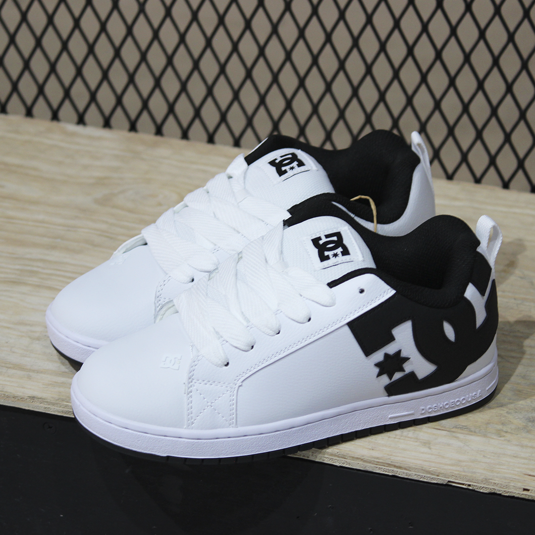 Tenis DC Court Graffik White Black Black