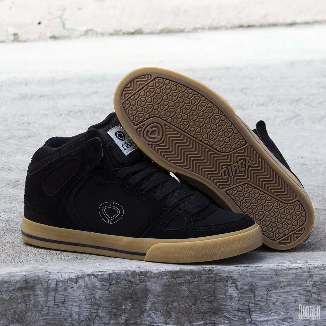 Tenis C1rca 99 Vulc Hi Negro Goma Cuero Reno