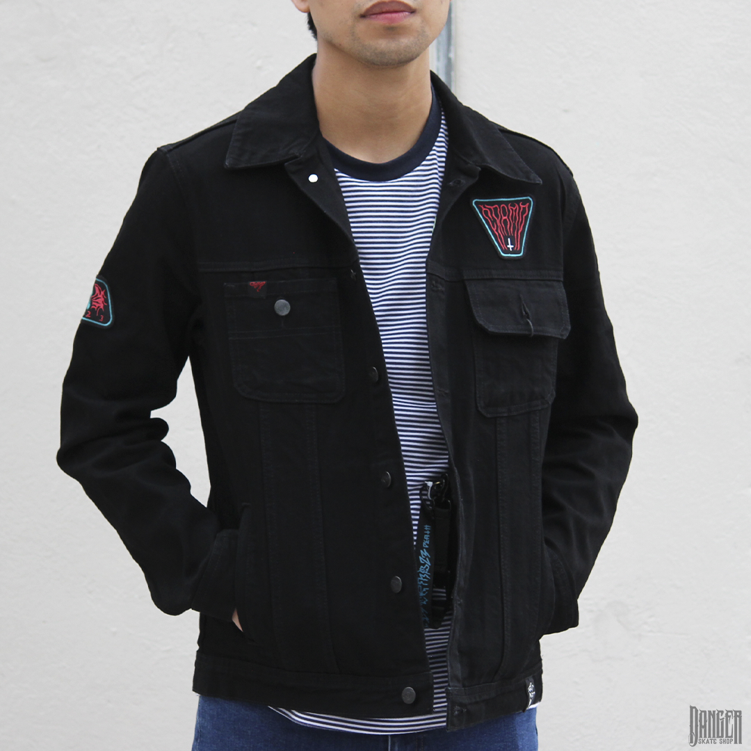 Chamarra De Mezclilla Cramp Logo Red