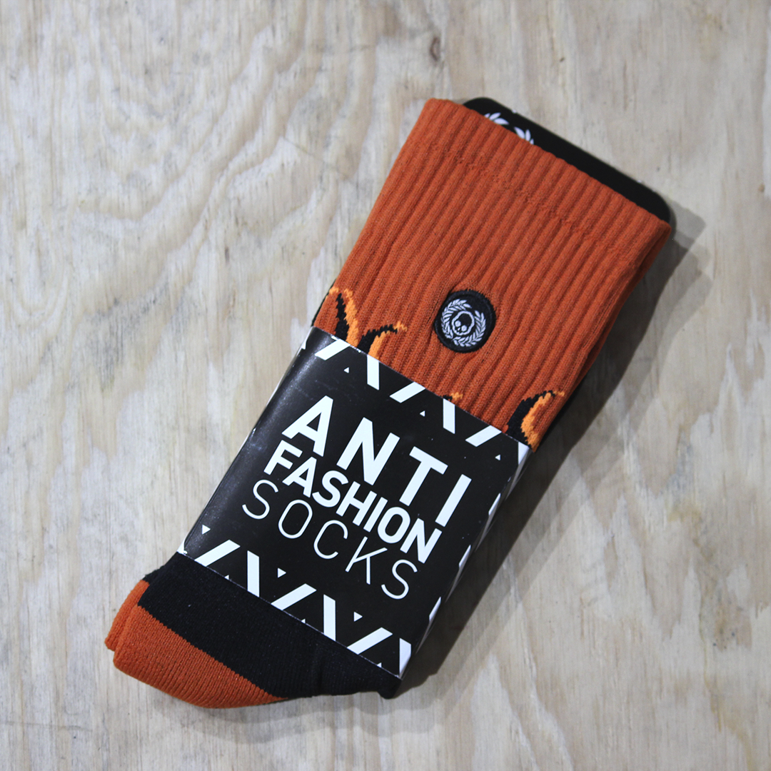 Calcetas Antifashion Flame Orange
