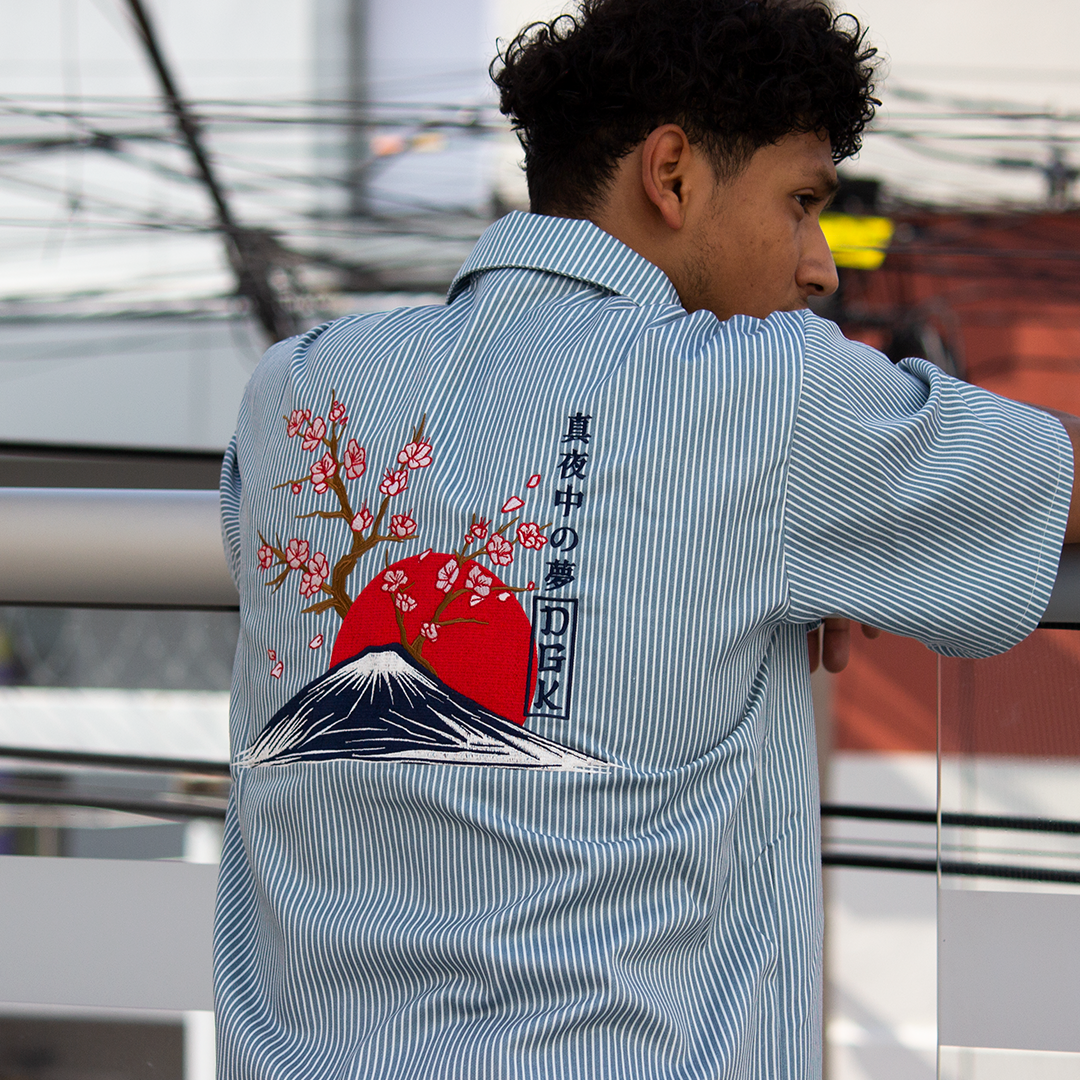 Camisa DGK Accord Embroidered Hickory Pinstripe