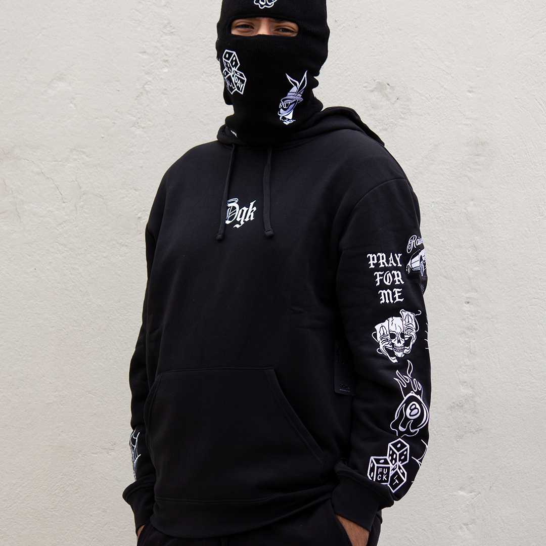 Sudadera DGK Crazy Life Embroidered Fleece Black