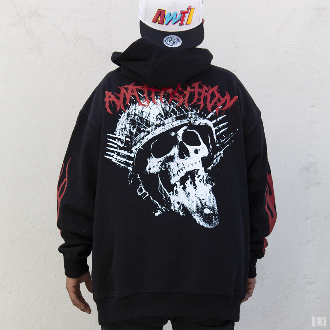 Sudadera Antifashion Prime Burning Skull