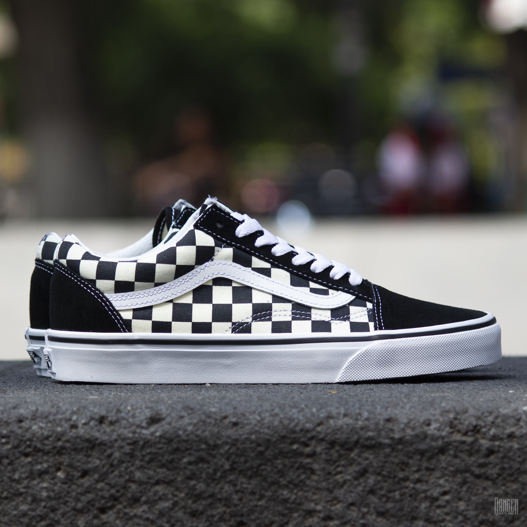 Tenis Vans Old Skool Primary Check Black White