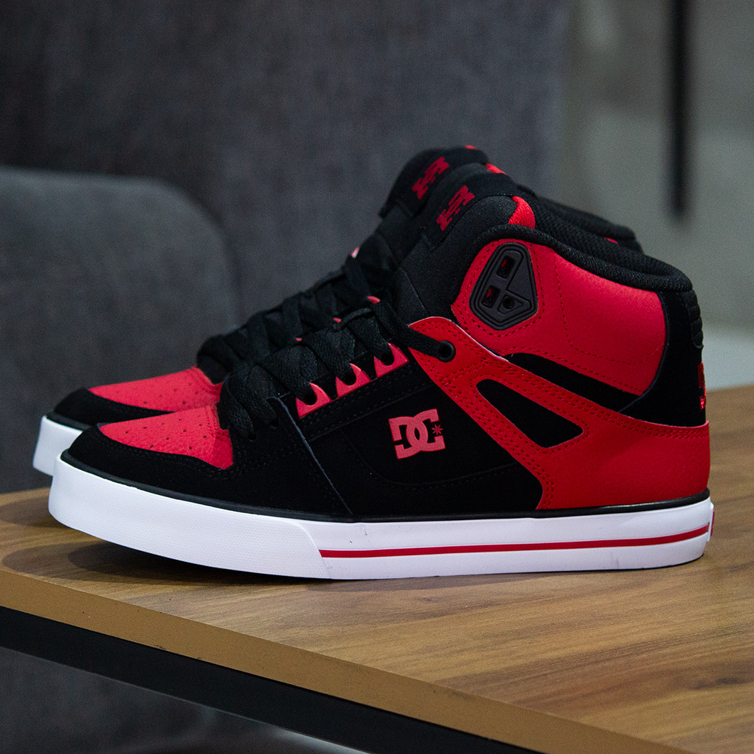Tenis DC Pure High Top WC Red Black