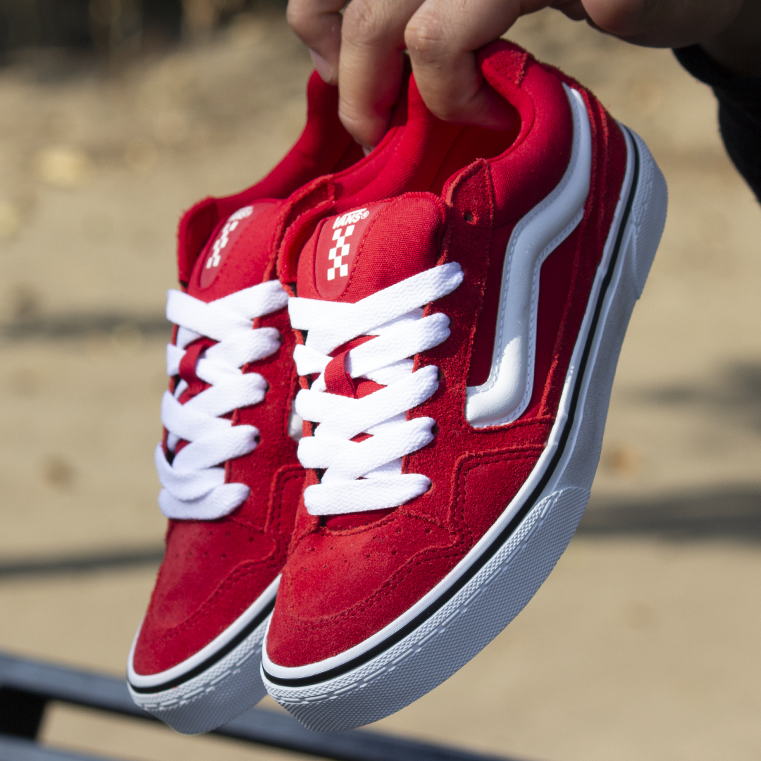 Tenis Vans Caldrone Suede Canvas Sunset Ruby