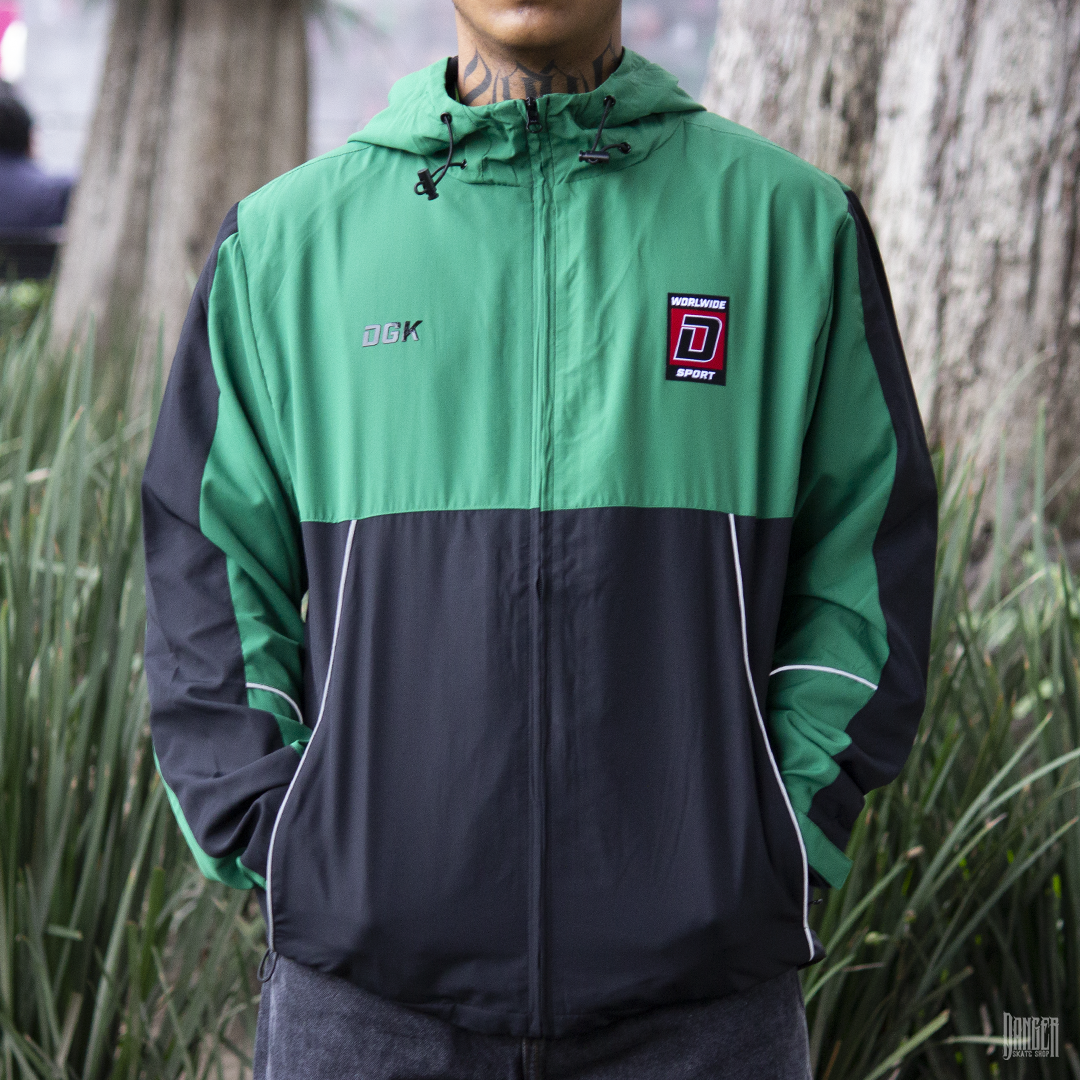 Chamarra Rompevientos DGK Saga Green