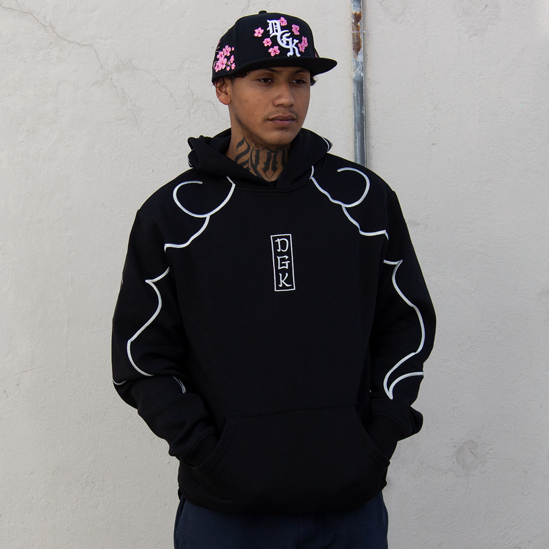 Sudadera DGK Arashi Embroidered Fleece Black