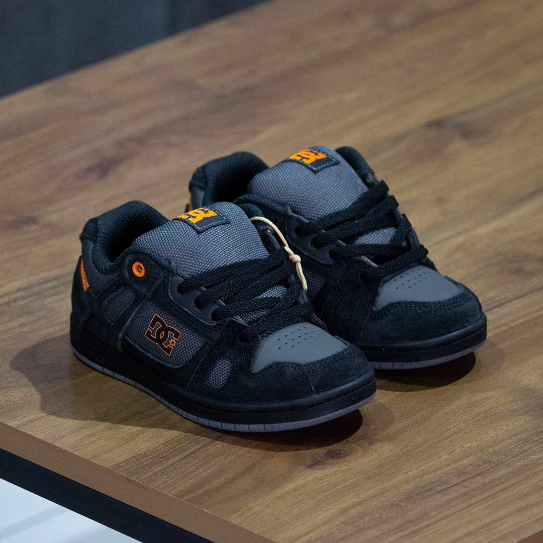 Tenis DC Stag DK Grey Grey Orange Kids