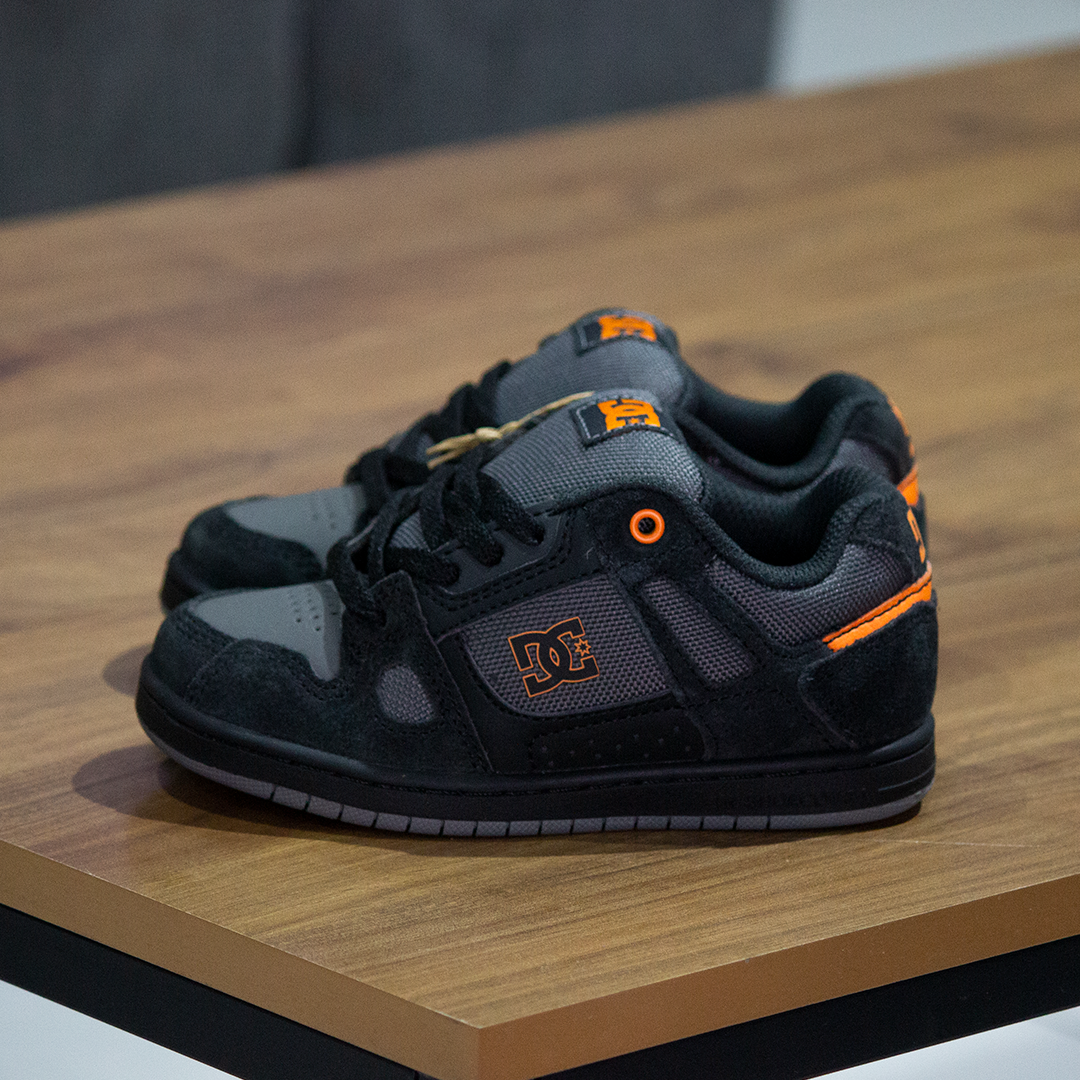 Tenis DC Stag DK Grey Grey Orange Kids
