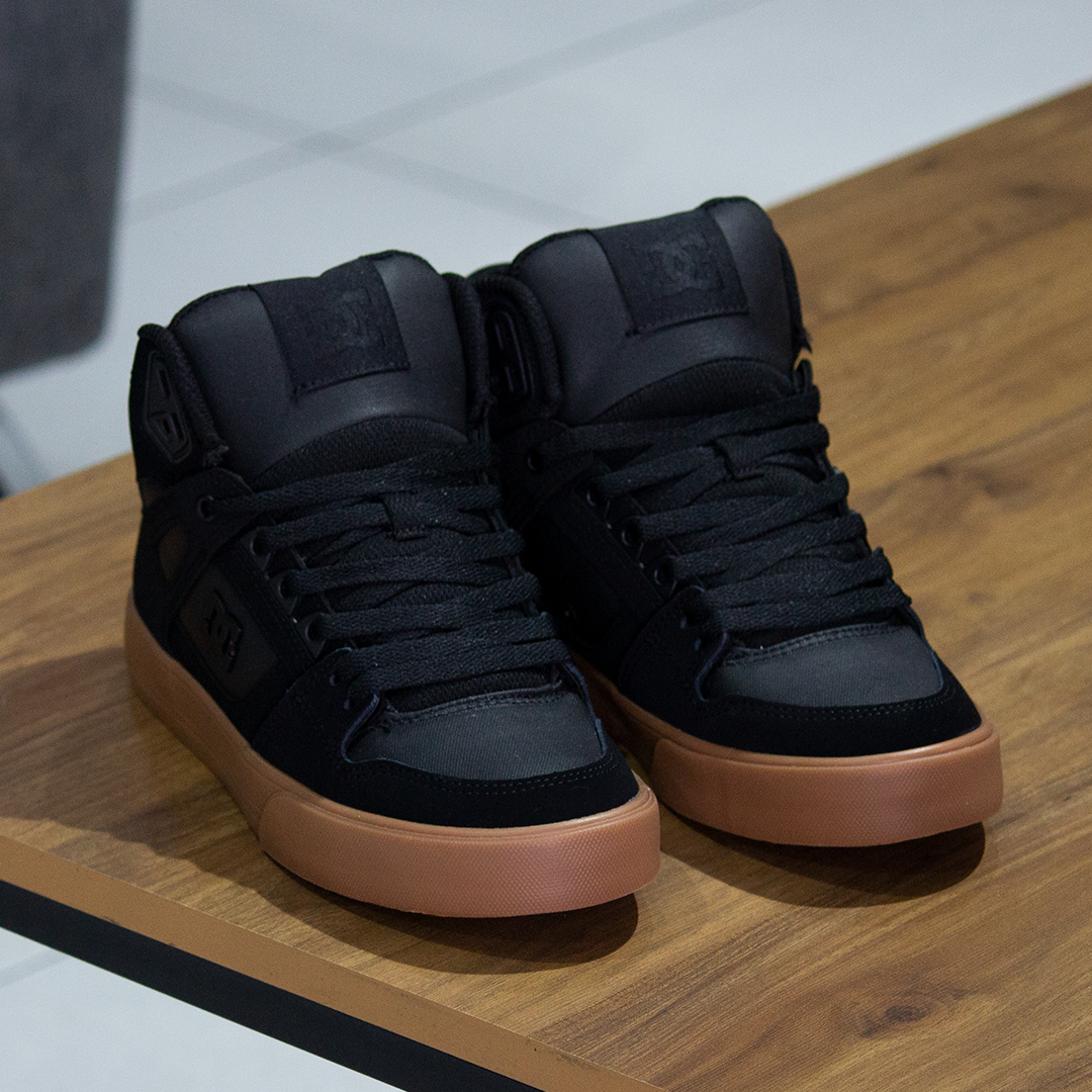Tenis DC Pure High Top WC Black Gum