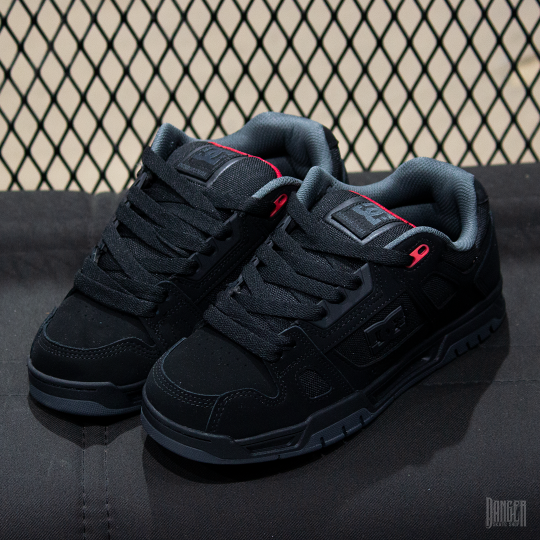 Tenis DC Stag Black Grey Red