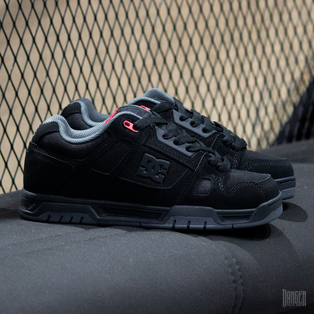 Tenis DC Stag Black Grey Red
