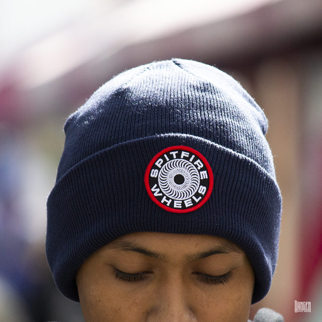 Beanie Spitfire Classic '87 Swirl Patch Navy Black Red