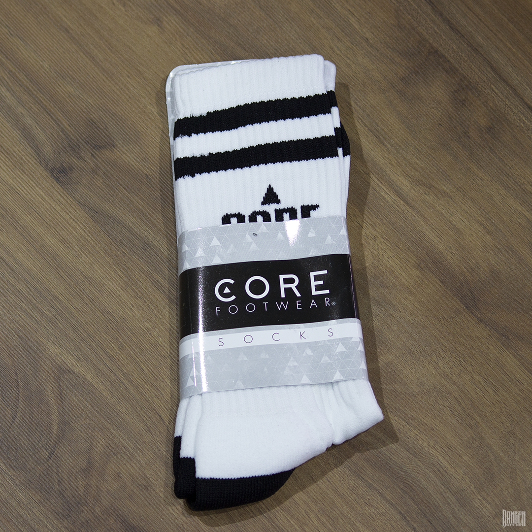 Calcetas Core Logo White
