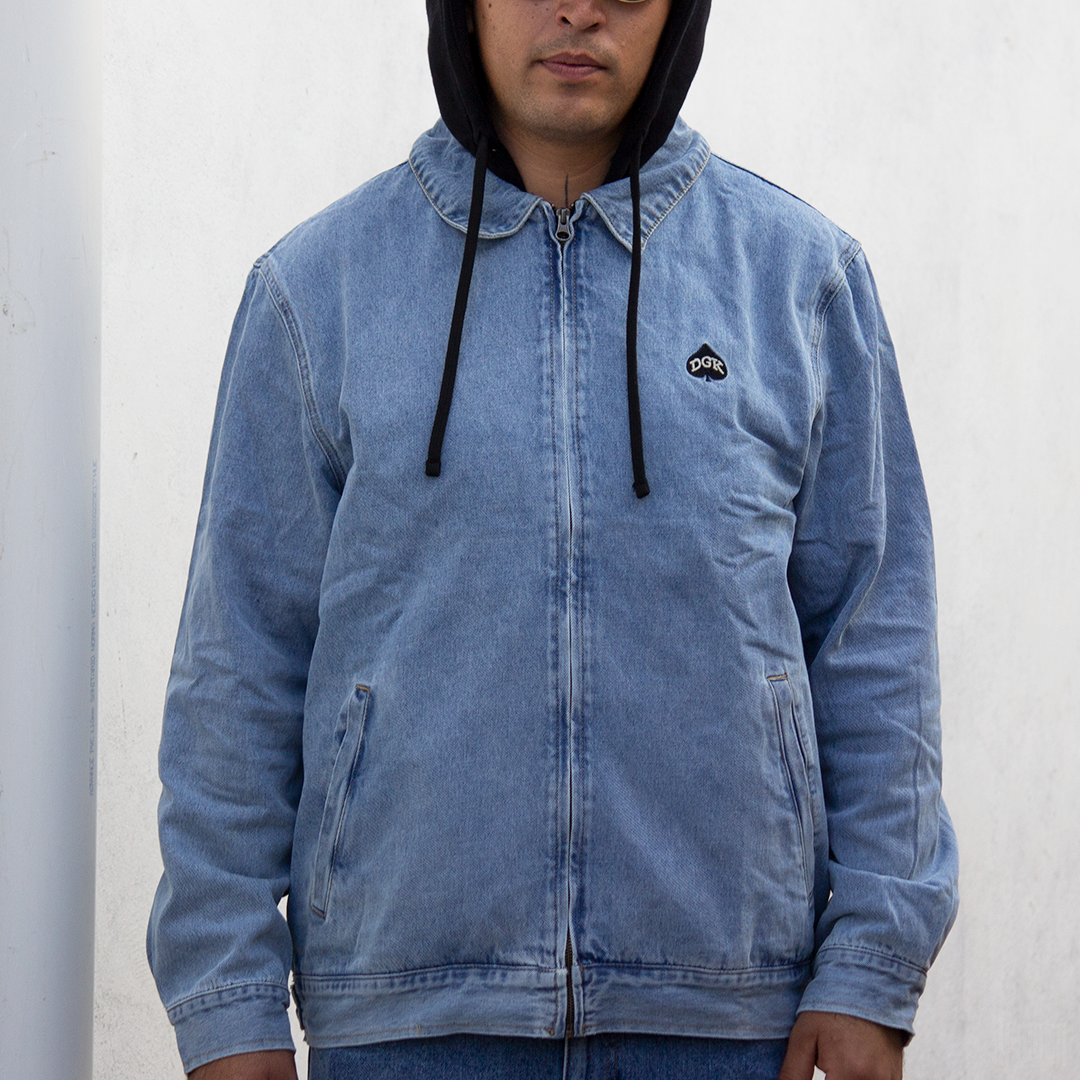 Chamarra de Mezclilla DGK Spade Embroidered Washed Blue