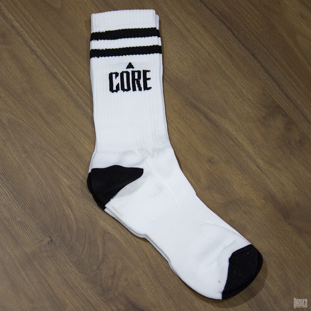 Calcetas Core Logo White