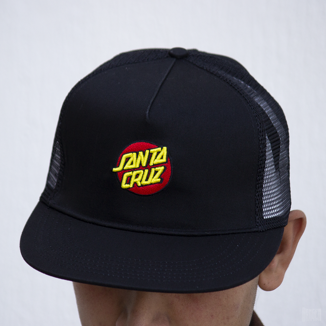 Gorra Trucker Santa Cruz Embroidered Black