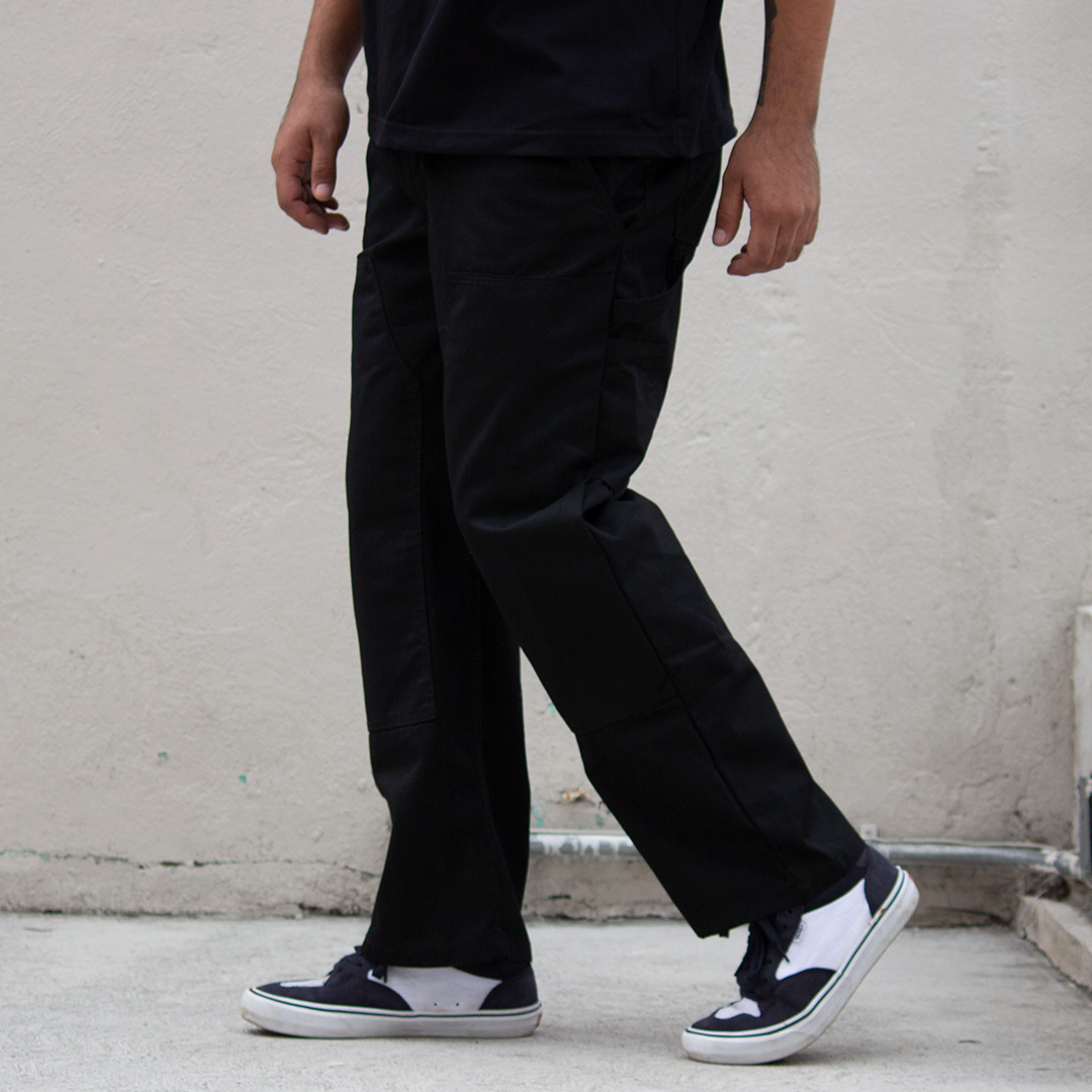 Pantalón Antifashion Carpintero Heavy Duty Negro Gabardina