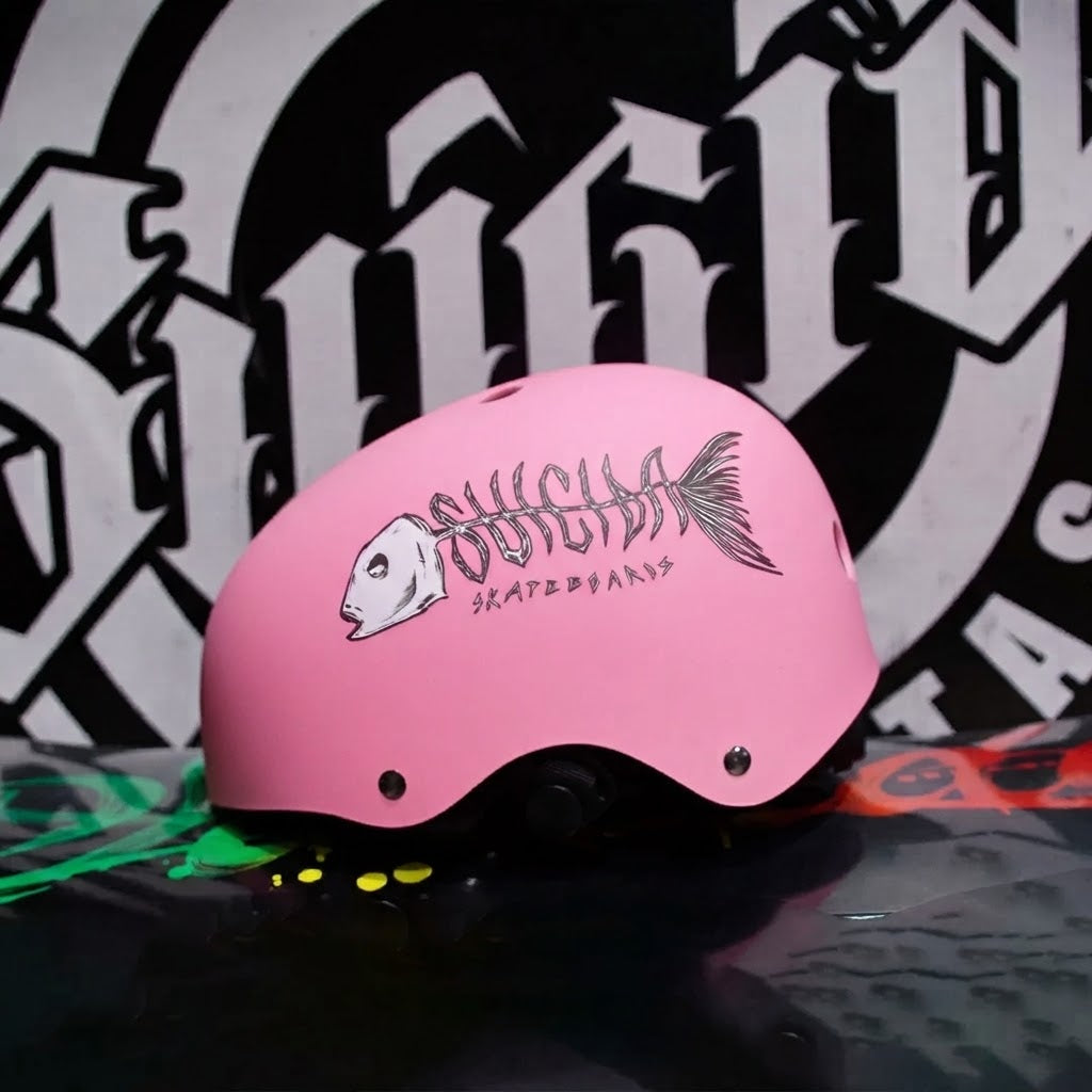Casco Suicida Fish Pink