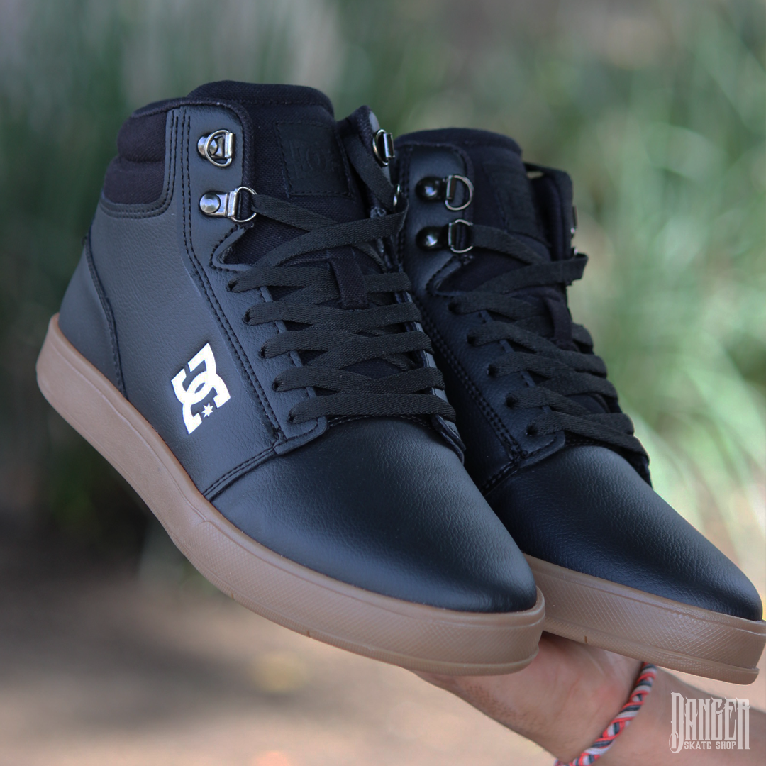 Tênis couro dc shoes crisis best sale la preto