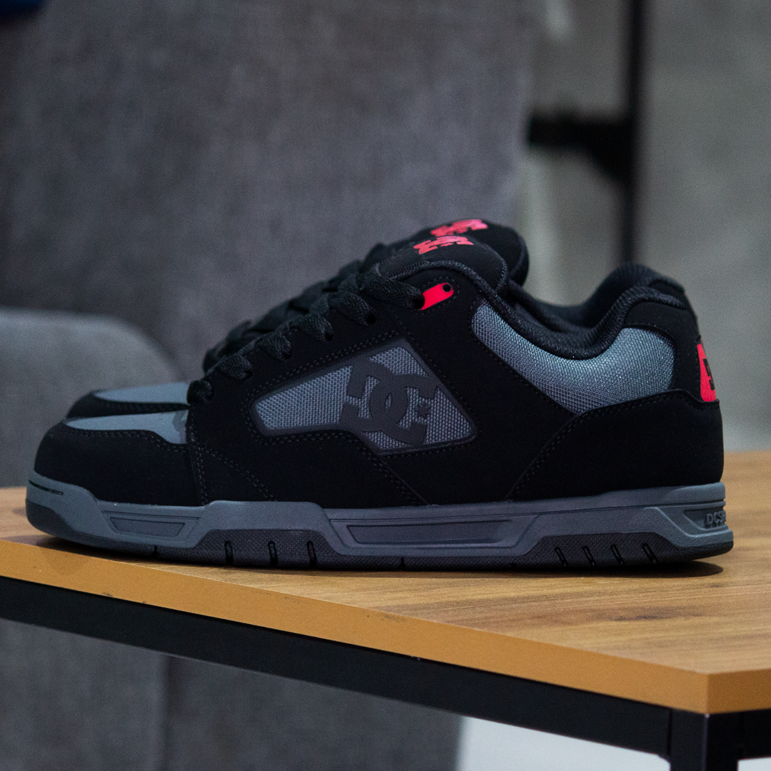 Tenis DC Coiler Black Grey Red