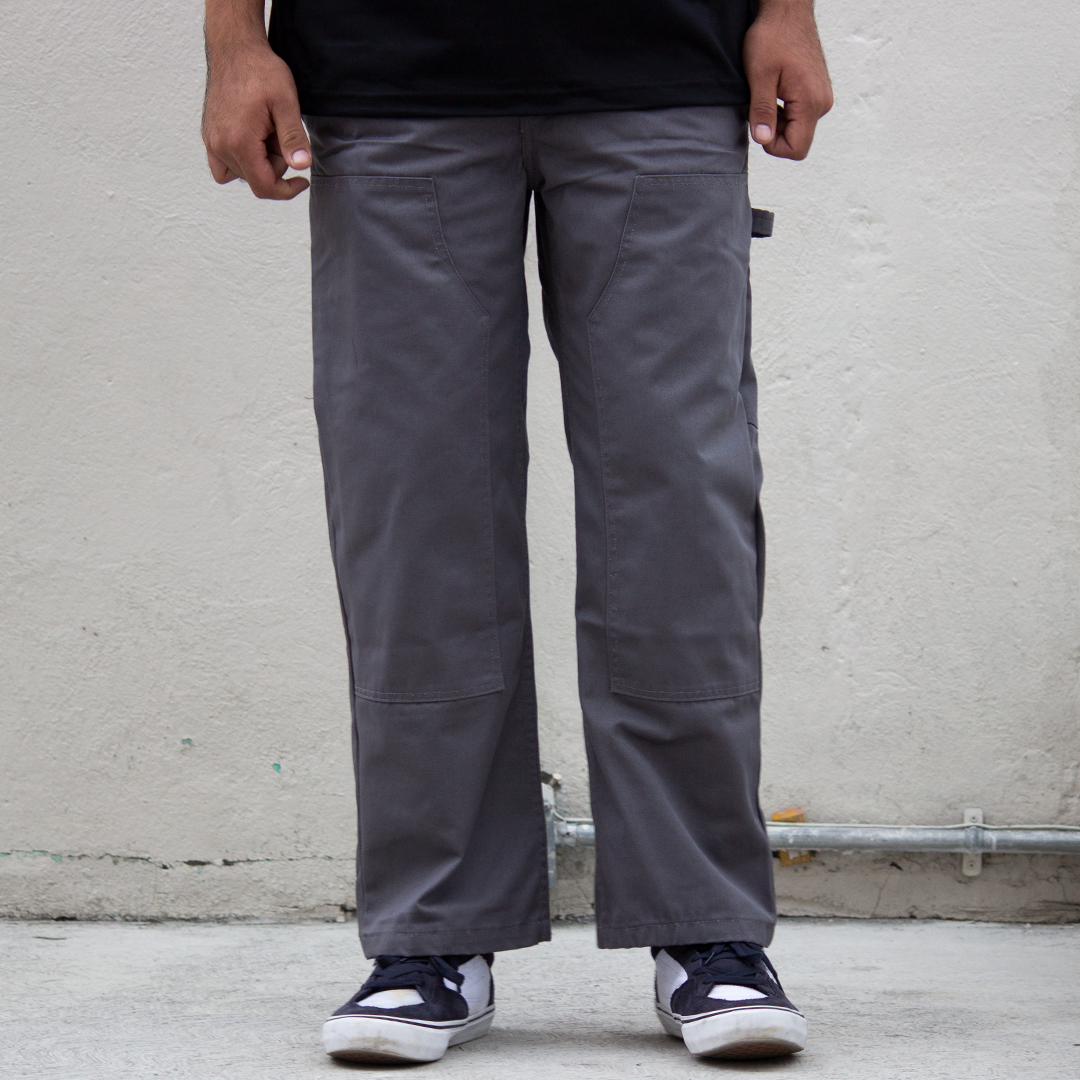 Pantalón Antifashion Carpintero Heavy Duty Gris Gabardina