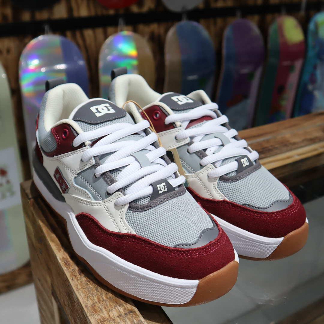 Tenis DC Ascend S Off White Maroon Grey