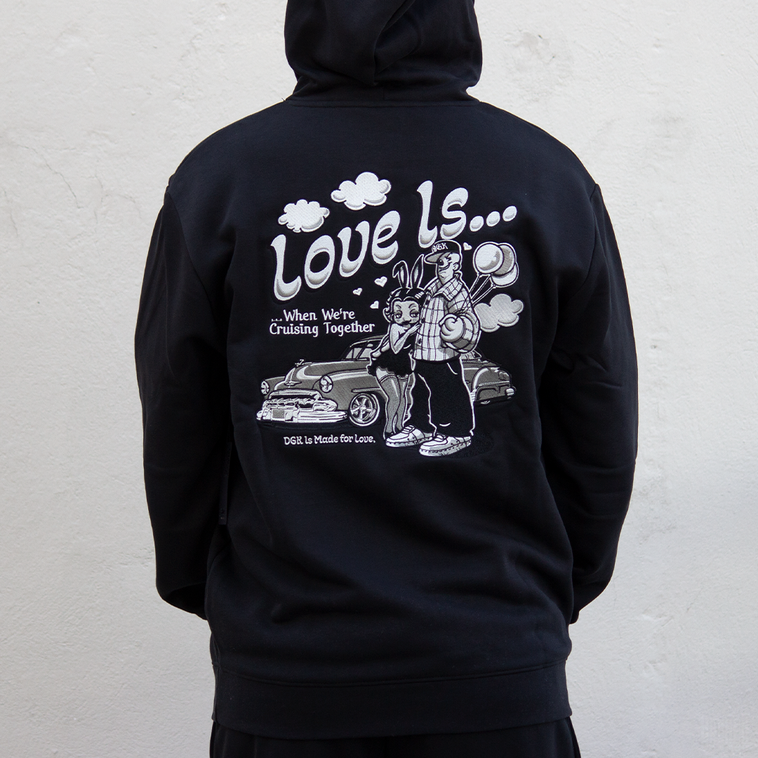 Sudadera DGK Love Is... Embroidered Fleece Black